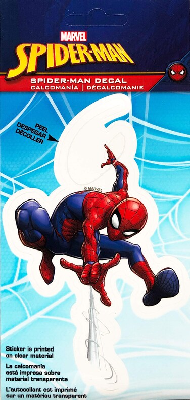 Marvel 811308026384 Decal (Spider-Man Swinging 4x8), 1 Pack
