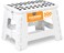 Utopia Home Folding Step Stool - (Pack of 1) Foot Stool with 9 Inch Height - Holds Up to 300 lbs - Lightweight Plastic Foldable Step Stool for Kitchen, Bathroom &amp; Living Room (White)