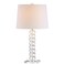 JONATHAN Y JYL2013A Julia 25.5" Crystal LED Table Lamp Modern Contemporary Glam Bedside Desk Nightstand Lamp for Bedroom Living Room Office College Bookcase LED Bulb Included, Clear