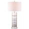 JONATHAN Y JYL1012A Evelyn 31" Resin LED Table Lamp Modern Contemporary Rustic Glam Bedside Desk Nightstand Lamp for Bedroom Living Room Office College Bookcase LED Bulb Included, Silver