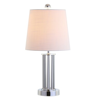 JONATHAN Y JYL2025A Lillian 18" Metal Mini LED Table Lamp Transitional,Glam,Traditional,Contemporary for Bedroom, Living Room, Office, College Dorm, Coffee Table, Bookcase, Chrome