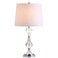 JONATHAN Y JYL2040A Riley 25" Crystal LED Table Lamp Transitional Glam Contemporary Bedside Desk Nightstand Lamp for Bedroom Living Room Office College Bookcase LED Bulb Included, Clear