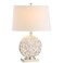 JONATHAN Y JYL1050A Dennis 24" Seashell LED Table Lamp Coastal Traditional Bedside Desk Nightstand Lamp for Bedroom Living Room Office College Bookcase LED Bulb Included, Cream