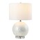 JONATHAN Y JYL1055A Zuri 23.5" Capiz Seashell Sphere LED Table Lamp Coastal Contemporary Bedside Desk Nightstand Lamp for Bedroom Living Room Office College Bookcase LED Bulb Included, Pearl/White