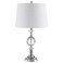 JONATHAN Y JYL5036A Channing 25.5" LED Crystal/Metal Table Lamp Glam Contemporary Bedside Desk Nightstand Lamp for Bedroom Living Room Office College Bookcase LED Bulb Included, Clear/Chrome