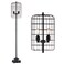 JONATHAN Y JYL4030A Odette 65" Industrial Metal Floor Lamp Industrial,Rustic,Transitional for Bedrooms, Living Room, Office, Reading, Black/Silver