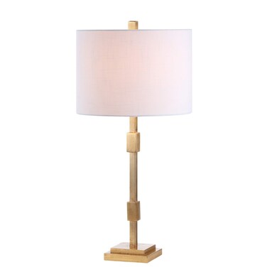 JONATHAN Y JYL3037A Windsor 29" Metal LED Table Lamp Contemporary Transitional Bedside Desk Nightstand Lamp for Bedroom Living Room Office College Bookcase LED Bulb Included, Gold Leaf