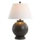 JONATHAN Y JYL3040A Sophie 26" Resin LED Table Lamp Contemporary Transitional Bedside Desk Nightstand Lamp for Bedroom Living Room Office College Bookcase LED Bulb Included, Dark Gray