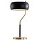 JONATHAN Y JYL6008A Oskar 22.5" Moody Metal LED Desk Lamp Contemporary Glam Minimalist Bedside Desk Nightstand Lamp for Bedroom Living Room Office College Bookcase LED Bulb Included, Black/Brass Gold