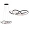 JONATHAN Y JYL7219A Alexia 25" Abstract Integrated LED Metal Adjustable Pendant Modern Contemporary Dimmable Dining Room Living Room Kitchen Commercial Office, Black
