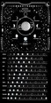 Moon Calendar 2025 Lunar Phases, Hangable MoonLight Wall Poster, Full Moon Tracker Wall Art, Moon Lover Gifts, Astrology Decorations, and Celestial Calendar, Black