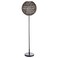 JONATHAN Y JYL6507A Bea 61" Outdoor Woven Globe LED Floor Lamp, Bohemian, Transitional, Scandinavian, Modern, Contemporary, Modern, Office, Bedroom, Living Room, Family Room, Dining Room, Coffee/Black