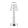 JONATHAN Y JYL7106A Lillian 12.75" Bohemian Classic Acrylic Rechargeable Integrated LED Table Lamp Contemporary Bedside Desk Nightstand Lamp for Bedroom Living Room Office, Clear/Chrome