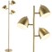 JONATHAN Y JYL3086A Billy 66.5" 3-Light Modern Contemporary Iron LED Floor Lamp Midcentury Bohemian Standing Reading Lamp for Bedroom Living Room Office LED Bulbs Included, Brass Gold