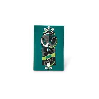 Harry Potter Hogwarts House Slytherin Magnet - 3-Inch Plastic Crest with Banner, Snake &amp; Motto - Kitchen Refrigerator, School Locker Magnets - Home, Classroom Decorations - Great Kids &amp; Adults Gifts