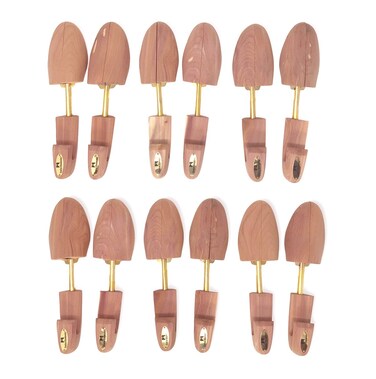 Cedar Elements Little Wholesale Program - Combination Cedar Shoe Trees - 6 Pairs (L)
