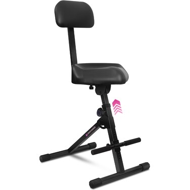 Liquid Stands Guitar Stool Adjustable Stool - Standard Musician Drum Throne with Backrest - Guitar Seat Drum Seat, Musician Chair, Guitar Chair for Adults, Kids, Drummer and Guitarist - Musician Stool