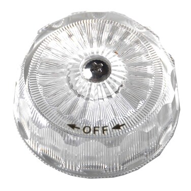 Avalon Shower Volume Control Handle, Mixet Tub and Shower Knob Replacement, Clear Acrylic