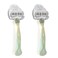 kwmobile 2x Razor Holder with Suction Cup - Self-Adhesive Shaver Wall Mount - Bathroom Organizer for Glass and Tiles - Transparent