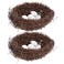 PRETYZOOM 12pcs Artificial Bird Nest Rattan with Fake Bird Eggs Easter Craft Home Decor Party Kids Playset (2pcs 15cm Bird Nest+10pcs Bird Eggs)