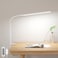 Lepro Small Desk Lamp with Clamp, LED Reading Lamp with 3 Color Modes 10 Brightness, Dimmable USB Clip on desk light with Gooseneck Swing Arm for Bed Headboard, Workbench, Home Office and Nail (White)