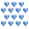 Heart Shaped Balloons 10inch Heart Mylars Aluminum Foil Balloons For Party Wedding Birthday Decoration 10pcs Heart Balloons(blue)