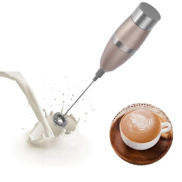 Milk Frother Stainless Steel Electric Milker High Speed Handheld Foam Maker Drink Mixer Coffee Blender Milk Whisker Double Foam Head