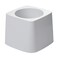 Rubbermaid Commercial Products 5" Toilet Bowl Brush Holder, White, Compact Design for Toilet Brush Storage for Bathroom/Professional/Janitorial Use, Brush Sold Separately