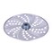 NutriChef Food Processor Masher Blade Disc - Replacement Parts for NutriChef Multifunction Food Processor Model Number: NCFPG9