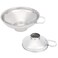 2Pcs Wide Mouth Canning Funnel Cup Household Stainless Steel Funnels for Transferring of Liquid Fluid Dry Ingredients Powder
