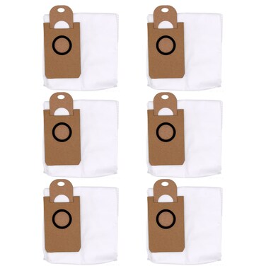 6 Pack Dust Bags for iHome AutoVac Nova Self Empty Robot Vacuum Replacement Accessory Parts