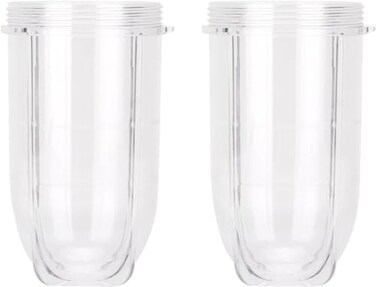 2 PCS Replacement Cups For Magic Bullet Replacement Parts 16OZ Blender Cups Jar compatible with 250W Magic Bullet MB1001 Series Juicer Mixer