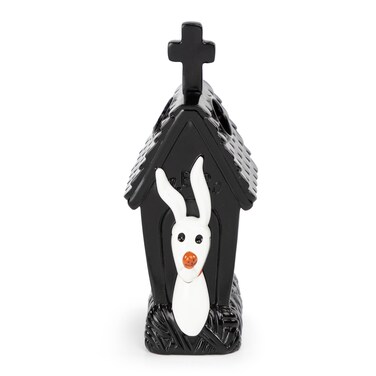 Disney Nightmare Before Christmas Toothbrush Holder - Black &amp; White Resin Pencil Holder Features Zero - Bathroom Storage