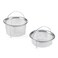 Instant Pot Official Mesh Steamer Basket Set, Stainless Steel, Dual-Purpose Steamer &amp; Strainer, Easy-Lift Handle, Dishwasher Safe, Rust-Resistant, Essential Accessory for Healthy Cooking
