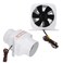 Qiilu Boat Blower Fan Abs Blower 4In In Line Marine Bilge Blower Strong Ventilation Fan For Yacht