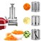 FavorKit Big Slicer Shredder Attachment for KitchenAid Mixers, Stainless Steel Cheese Grater Salad Maker Accessories with 3 Thick Cutting Blades,Dishwasher Safe!