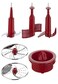 NutriChef Use Dana Trading Food-Processor-Replacement Parts for Multifunction Food-Processor Model Number: NCFPRED(Red)