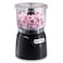Hamilton Beach Electric Vegetable Chopper &amp; Mini Food Processor, 3-Cup, 350 Watts, for Dicing, Mincing, and Puree, Black (72850)