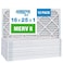 Aerostar 16x25x1 MERV 8 Pleated Air Filter, AC Furnace Air Filter, 12 Pack (Actual Size: 15 3/4" x 24 3/4" x 3/4")