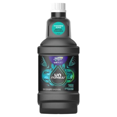 Swiffer WetJet Unstopables Refill Solution for Floor Cleaning, Fresh Scent, 1.25 Liters