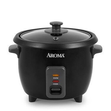 Aroma Housewares 1.5Qt. Rice &amp; Grain Cooker (ARC-363NGB),Black,6-Cup Cooked / 3-Cup Uncooked