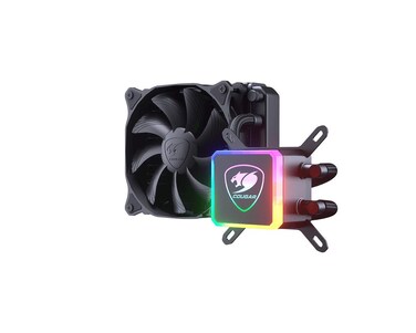 Cougar Aqua High-Performance CPU Liquid Cooler with Vibrant and Dazzling RGB LED Pump Head and a Remote Controller (Aqua 120) (3MAQU120.0001)