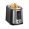 Hamilton Beach 2 Slice Extra Wide Slot Toaster with Bagel &amp; Defrost Settings, Shade Selector, Toast Boost, Auto Shutoff, Black &amp; Stainless Steel (22633)