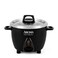 Aroma Housewares Select Stainless Rice Cooker &amp; Warmer with Uncoated Inner Pot, 3-Cup(uncooked)/6-Cup(cooked)/ 1.2Qt, ARC-753SGB, Black
