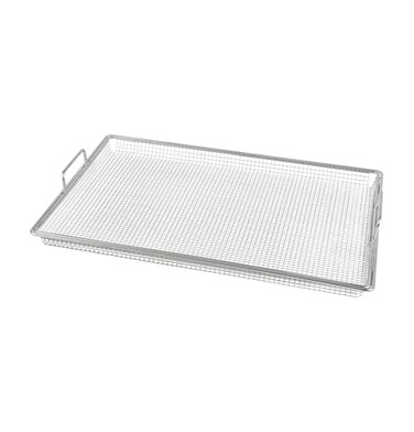 GE Large Capacity Air Fry Basket, Convenient Size, Fits 27" &amp; 30" Ovens, Maximizes Air Flow, Dishwasher Safe, Stainless Steel