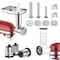 Gvode Meat Grinder and Slicer Shredder Attachment for KitchenAid Stand Mixer, Cheese Grater, Meat Grinder, Sausage Stuffer, Food Processor, 2Pcs Attachments for KitchenAid Mixer (Mixer not included)