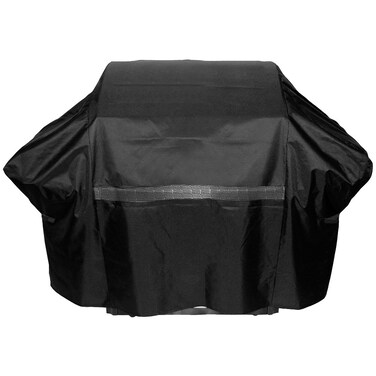 FH Group Black Premium Outdoor Waterproof Heavy Duty Thick Stove BBQ Grill Cover Medium Size up to 66 inches