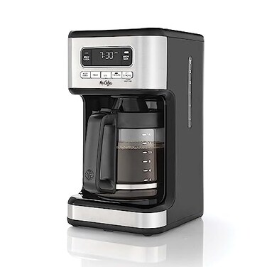 Mr. Coffee 14 Cup Programmable Coffee Maker, Stainless Steel