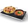 NutriChef Electric Hot Plate Tray Dish Warmer with Black Glass Top   Ideal for Home, Buffets, Parties, Kitchens &amp; Restaurants   Warming Tray for Food   Tortilla Warmer - Dimensions: 16.5 x 11