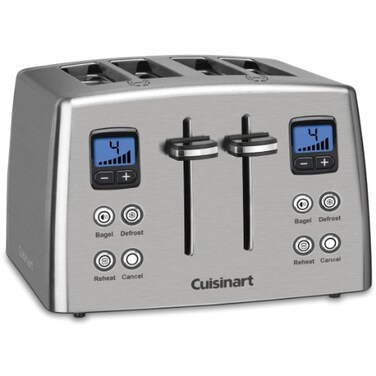 Cuisinart CPT-435P1 4-Slice Countdown Motorized Toaster, Stainless Steel